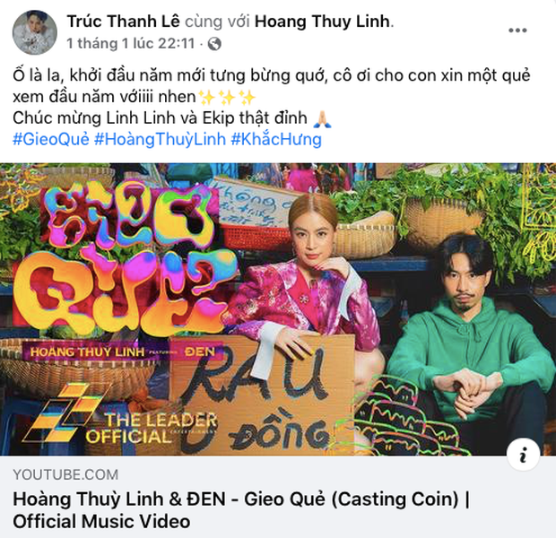 Vào đúng ngày tình tin đồn tung sản phẩm mới, Gil Lê cũng có động thái ủng hộ tương tự. 