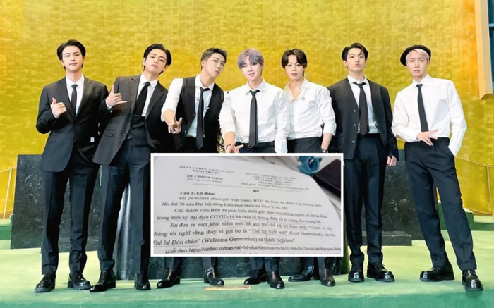 BTS xuất hiện trong đề thi tuyển học sinh giỏi lớp 12 Ảnh 2