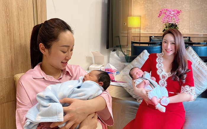 Bà xã tài tử Chi Bảo lần đầu tiết lộ ảnh lên bàn sinh con vẫn đẹp rạng ngời Ảnh 2