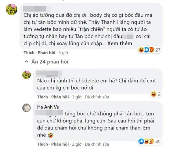 Một tài khoản mạng nhận được sự chú ý đặc biệt khi bình luận chỉ trích.
