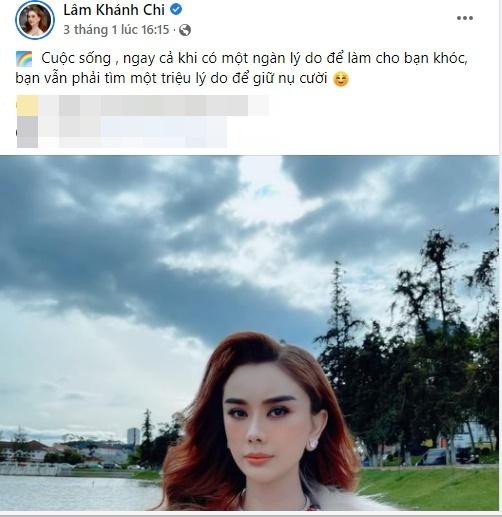 Lâm Khánh Chi liên tục đăng tải trạng thái động viên bản thân