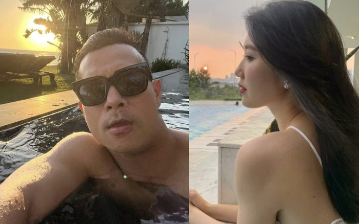 Thúy Ngân và Trương Thế Vinh lại bị soi đi bơi cùng nhau, khung cảnh và thời gian y hệt? Ảnh 2