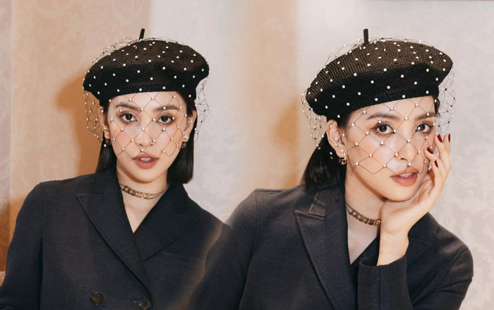 Hoa hậu Tiểu Vy hóa tiểu thư đài các, gương mặt chuẩn tỷ lệ vàng hút hồn mọi ánh nhìn Ảnh 2