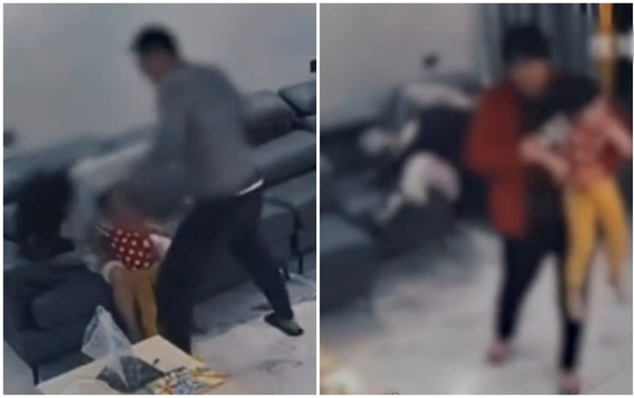 Clip: Chồng đánh đập vợ dã man bất chấp vợ đang ôm con nhỏ, hành động của người bà càng phẫn nộ Ảnh 2