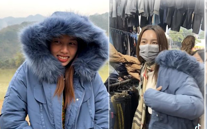 Đi từ thiện Cao Bằng, Thùy Tiên rét run vội mua áo giá rẻ, mặc lên cũng vẫn rất gì và này nọ Ảnh 2