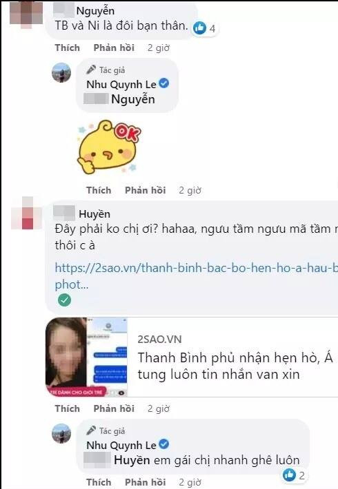 Dưới phần bình luận, nhiều người réo tên diễn viên Thanh Bình. 