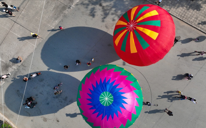 Ngắm nhìn những chiếc khinh khí cầu đẹp rực rỡ có 1-0-2 tại TP.HCM Ảnh 2