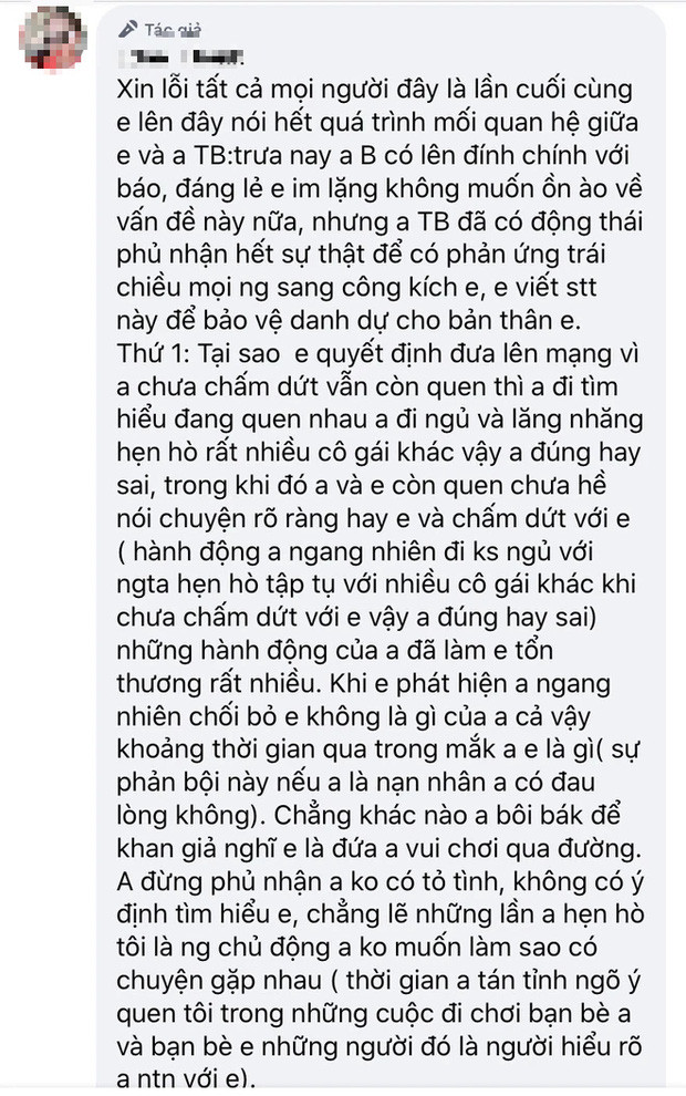 Sau khi Thanh Bình xin lỗi, cô gái 'phốt' nam diễn viên lại lên tiếng kể chi tiết sự việc Ảnh 2