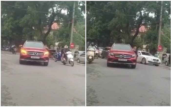 Xe sang Mercedes đỗ giữa đường Hà Nội khiến cả đoạn đường đi lại khó khăn, biết lý do càng phẫn nộ hơn Ảnh 2