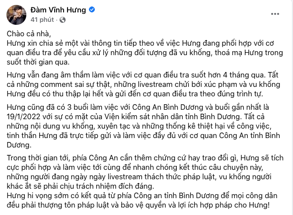 Đàm Vĩnh Hưng âm thầm làm một việc để khởi kiện 'ai đó' đã vu khống, xúc phạm mình Ảnh 2