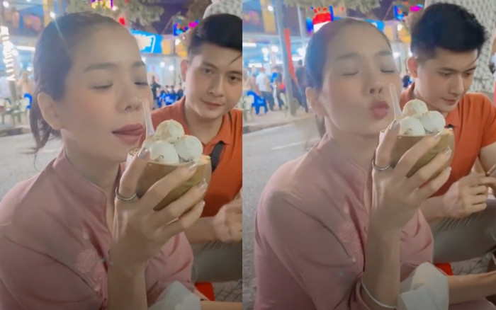 Biểu cảm của tình trẻ Lệ Quyên khi xuất hiện chung một khung hình với 'đàn chị' khiến netizen tranh cãi Ảnh 2