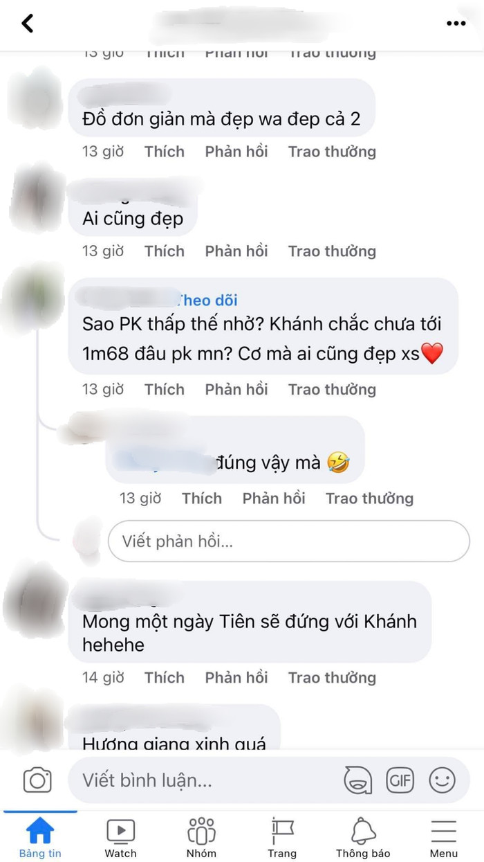 Trên các diễn đàn sắc đẹp, ai cũng dành lời khen có cánh cho nhan sắc của hai nàng Hậu, đi cùng với đó, nhiều khán giả thắc mắc bởi lẽ trông loạt hình này, Phương Khánh trông có vẻ thấp hơn Hương Giang nhưng sự thật là Miss Earth cao hơn. 