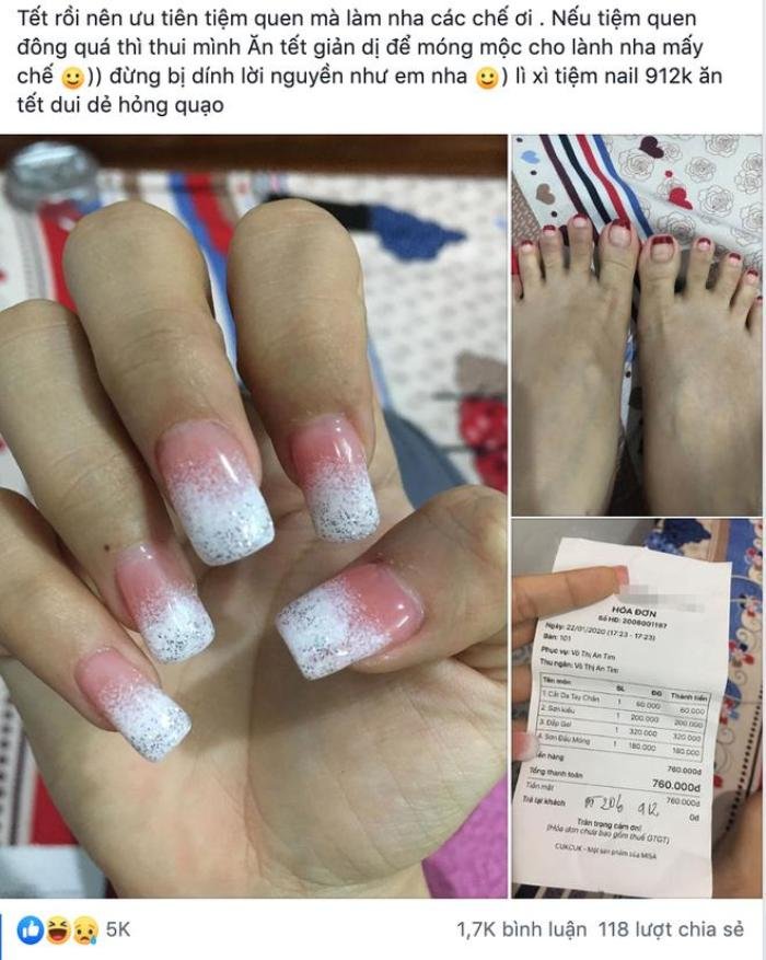 Chi cả nửa triệu đi làm nail đón Tết nhưng kết quả nhận được lại khiến chủ nhân 'té ngửa' Ảnh 12