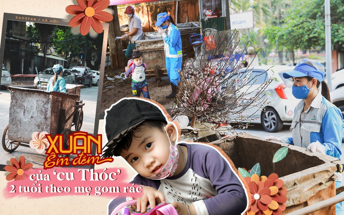 Xuân của 'cu Thóc' 2 tuổi lang thang theo mẹ gom rác: 'Tết không sắm nhiều, gạo với bánh chưng là được' Ảnh 2