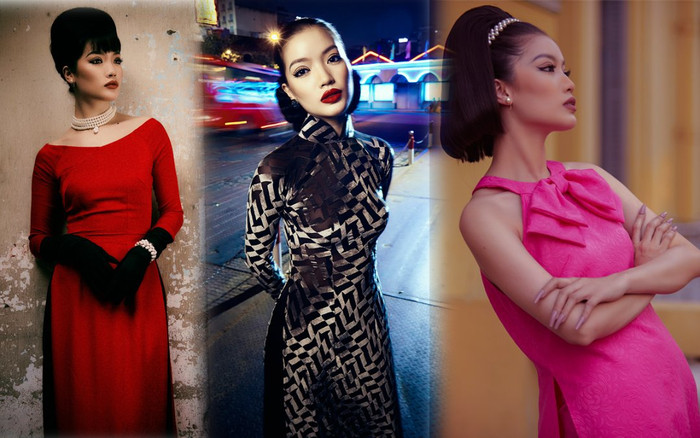 Miss thần thái Lâm Bích Tuyền tái hiện 3 kiểu áo dài đặc trưng từ thập niên 60 đến nay Ảnh 2