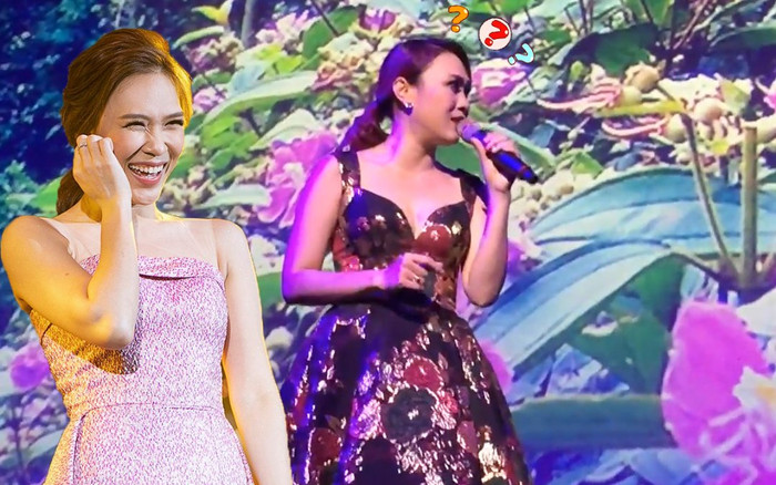 Đang hát nhạc Bolero mà lỡ quên lời, Mỹ Tâm liền được fan 'cứu cánh' ngay trên sân khấu Ảnh 2