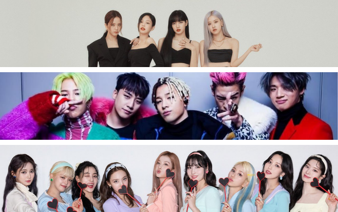 BigBang, BlackPink và Twice dắt tay nhau rinh thành tích lượt xem mới trên Youtube.