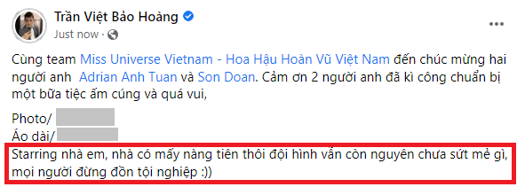 CEO Bảo Hoàng&nbsp;đã lên tiếng đính chính.