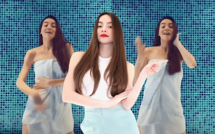 Dân tình thót tim thay Hồ Ngọc Hà khi chỉ quấn mỗi khăn mà nhảy nhót cực sung Ảnh 2