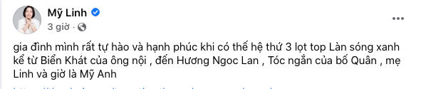 Mỹ Anh đạt giải Làn Sóng Xanh, diva Mỹ Linh tiết lộ kỳ tích 'có 1-0-2' của gia đình Ảnh 4