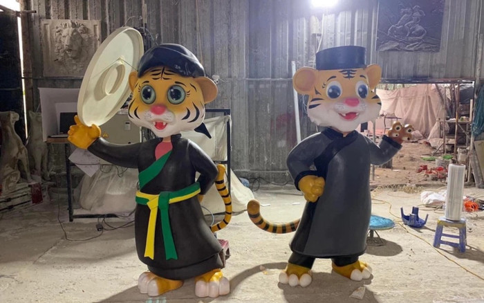 Linh vật hổ Bắc Ninh vừa ra mắt, hơi giống 'quàng thượng' nhưng vẫn khiến dân mạng chao đảo vì 'cưng xỉu' Ảnh 2