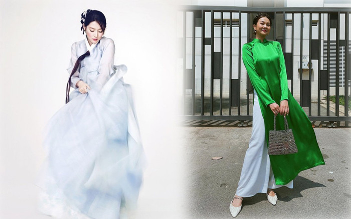 Trang phục truyền thống của các nước đón Tết nguyên đán, áo dài Việt Nam tôn dáng số 1 Ảnh 2