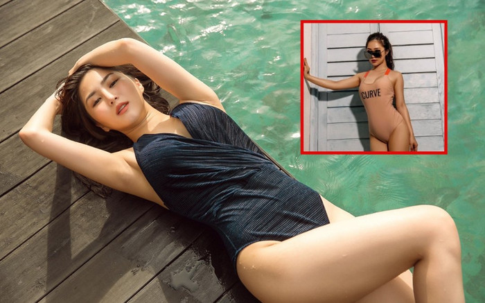 Hương Tràm hiếm hoi diện áo tắm khoe hình thể nóng bóng ở Mỹ Ảnh 2