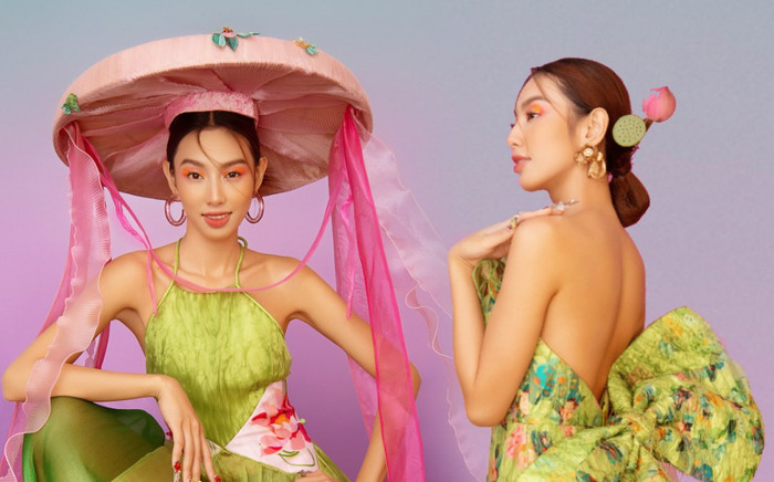 Hoa hậu Thùy Tiên khoe nét đẹp chuẩn Á Đông trong bộ ảnh đón Tết Ảnh 2