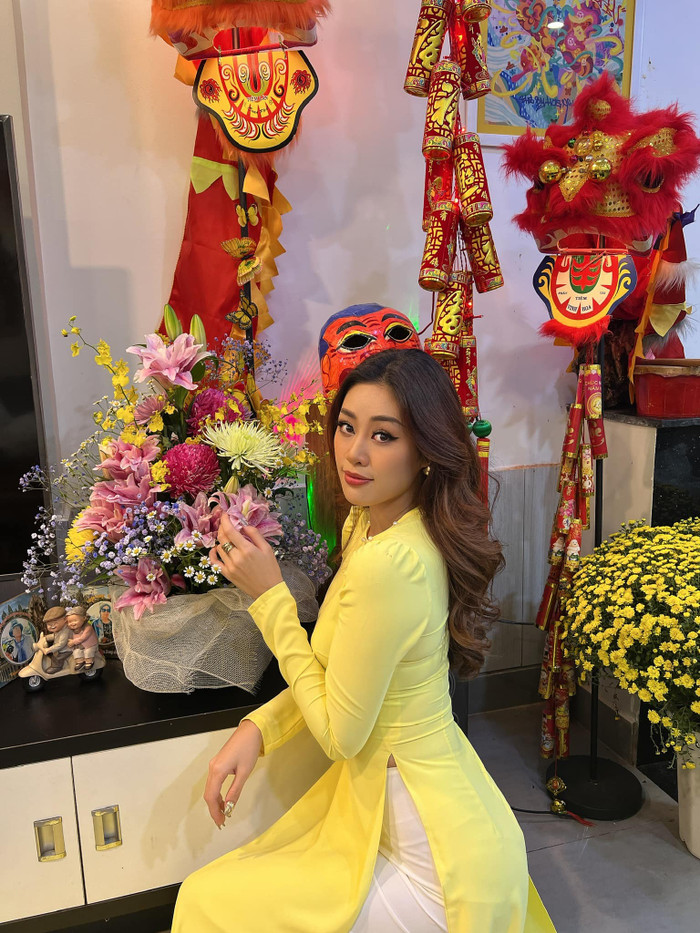 Hình ảnh Khánh Vân trong ngày đầu năm mới 