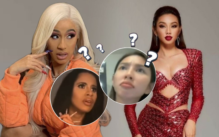 Hoa hậu Thùy Tiên khiến fan cười ngất vì khoảnh khắc chị em sinh đôi với 'danh hài' Cardi B Ảnh 2