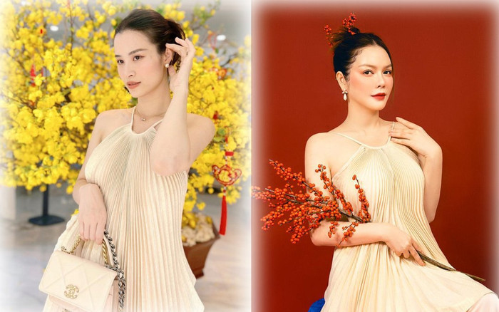 3 mỹ nhân cùng đụng độ kiểu áo yếm tôn vòng 1 nóng bỏng Ảnh 2