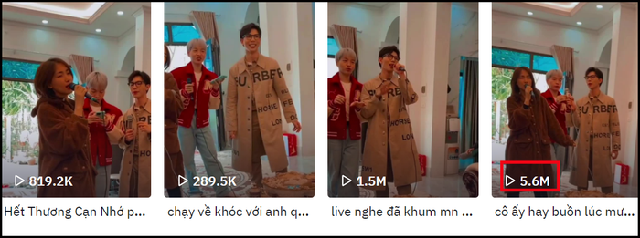 Những màn cover này của cả ba đều nhận được lượng tương tác lớn trên mạng xã hội 