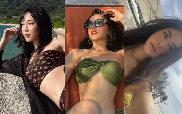 Mới đầu năm, Chi Pu, 'rich kid' Tiên Nguyễn và nhiều sao Vbiz khiến dân tình với màn diện đồ bơi quyến rũ Ảnh 2