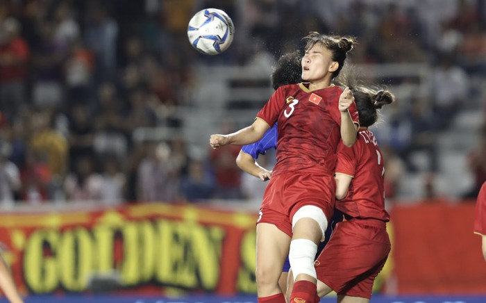 VIDEO: Cận cảnh Chương Thị Kiều đánh đầu tung lưới Đài Loan, mở cánh cửa World Cup cho Việt Nam Ảnh 2