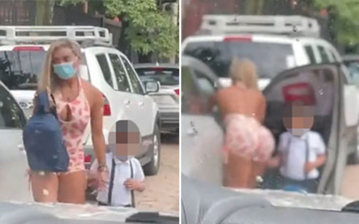 Ăn mặc 'thiếu vải' đưa đón con đến trường, bà mẹ hotgirl bị 'ném đá' tới tả Ảnh 2