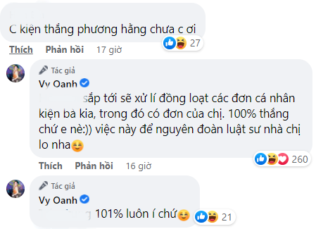  Vy Oanh tự tin đáp trả dân mạng về vụ kiện tụng với nữ CEO.