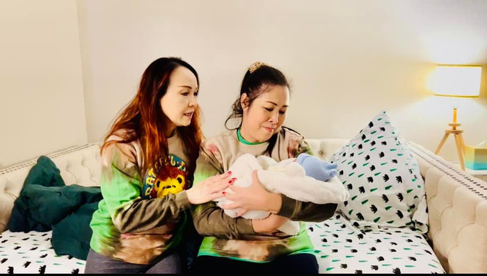 NSND Hồng Vân và cháo ngoại.