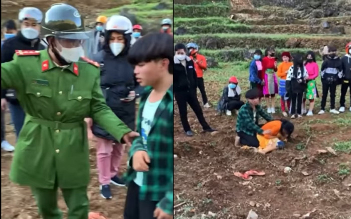 Nam sinh lớp 10 'bắt vợ' dọc đường du xuân gây xôn xao, công an kịp thời đến giải cứu thiếu nữ Ảnh 2