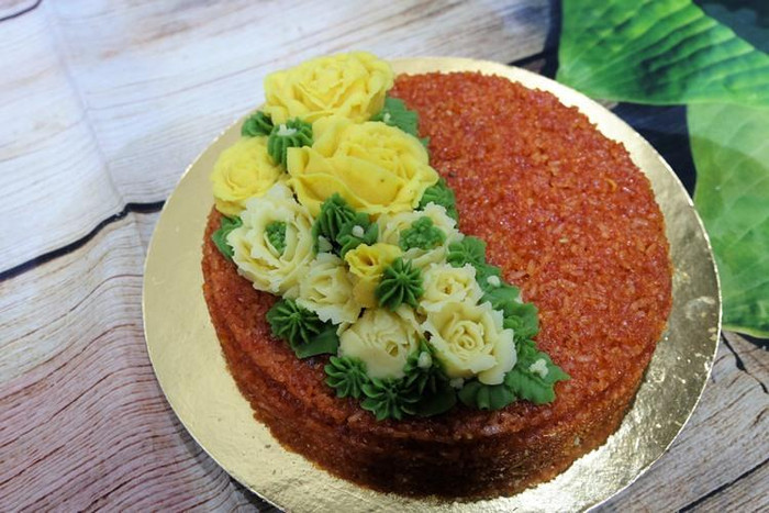 Tận dụng nốt xôi từ Tết, nhưng cũng trang trí tỉ mỉ đấy chứ