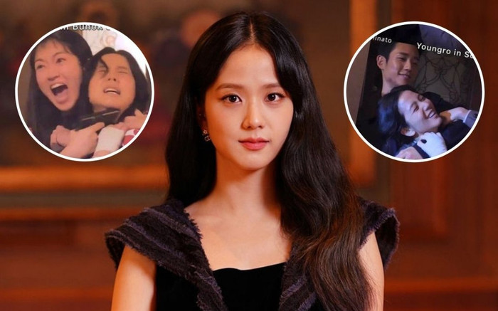 Jisoo (BLACKPINK) bị soi biểu cảm mê mẩn khi trong vòng tay của Jung Hae In Ảnh 2