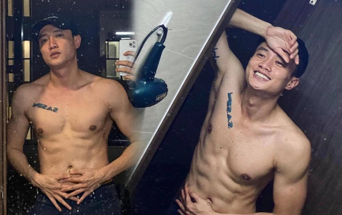 Quốc Trường khiến hội chị em 'thổn thức' với màn lột áo khoe hình thể căng đét, múi nào ra múi đó Ảnh 2