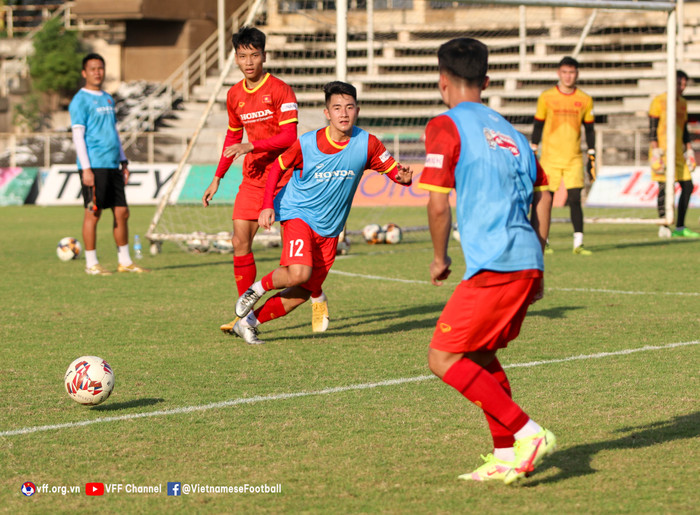 U23 Việt Nam đang tập luyện tại Campuchia để chuẩn bị cho giải U23 Đông Nam Á.