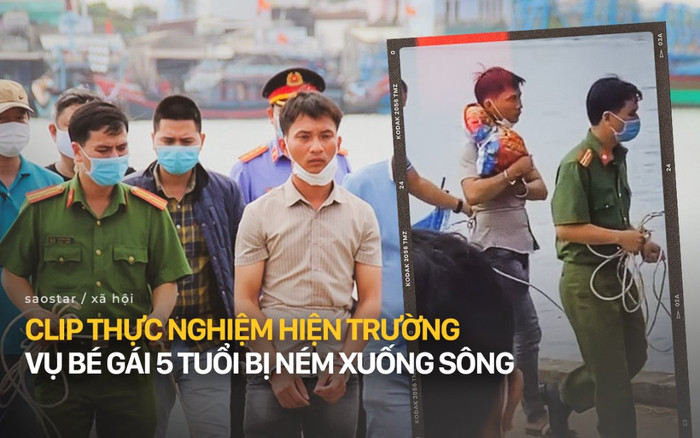 Clip: Thực nghiệm hiện trường vụ bé gái 5 tuổi bị ném xuống sông, gương mặt ông bố tỉnh bơ đến rùng mình Ảnh 2