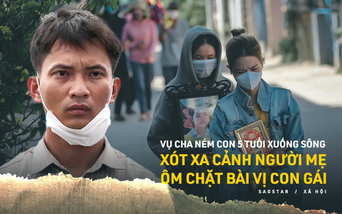Vụ cha ném con 5 tuổi xuống sông: Xót xa cảnh người mẹ trẻ cạn nước mắt ôm chặt bài vị con gái Ảnh 2