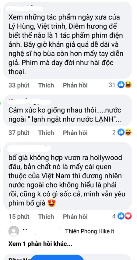 Dân mạng Việt Nam nói gì khi Bố già của Trấn Thành chiếu ở nước ngoài bị chê tệ Ảnh 6