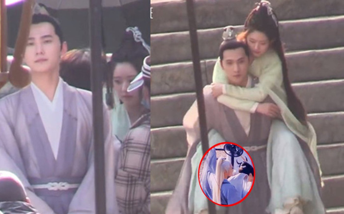 Dương Dương lộ clip che nắng cho Triệu Lộ Tư, còn nắm chặt tay nhau giữa trời nắng gắt Ảnh 2