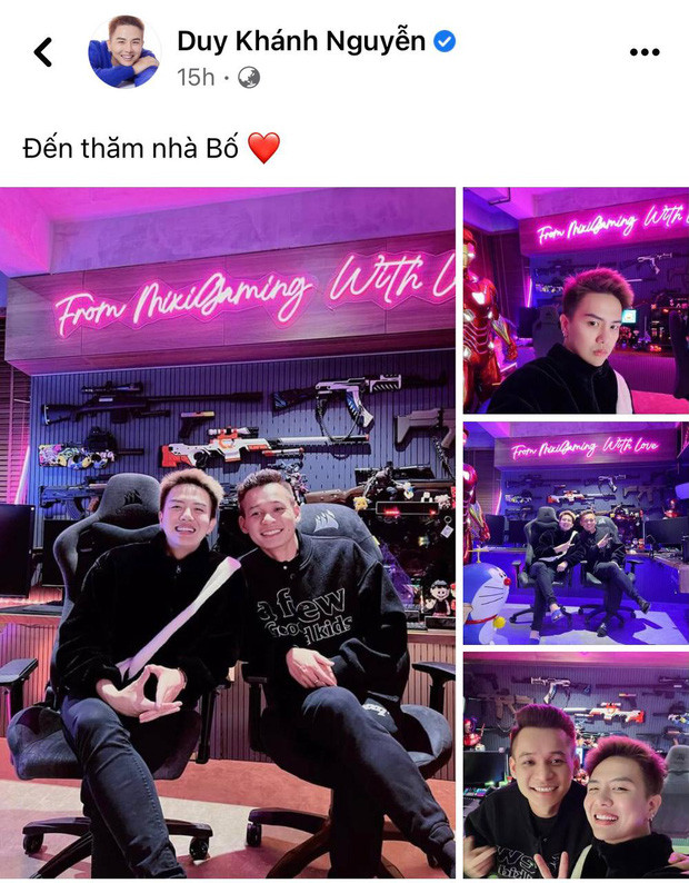 Duy Khánh đến thăm nhà Độ Mixi.