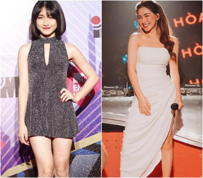 Từ khi quen Minh Hải, cô thay đổi phong cách ngoạn mục, xinh đẹp gợi cảm hơn nhiều lần.&nbsp;