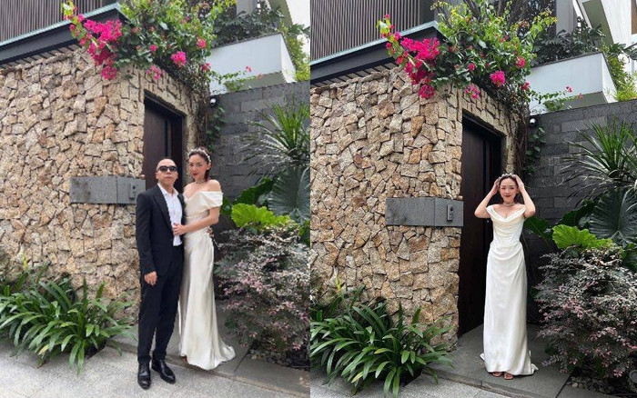 Tròn 2 năm kết hôn, Tóc Tiên diện lại váy cưới khoe nhan sắc ngày càng 'thăng hạng' Ảnh 2