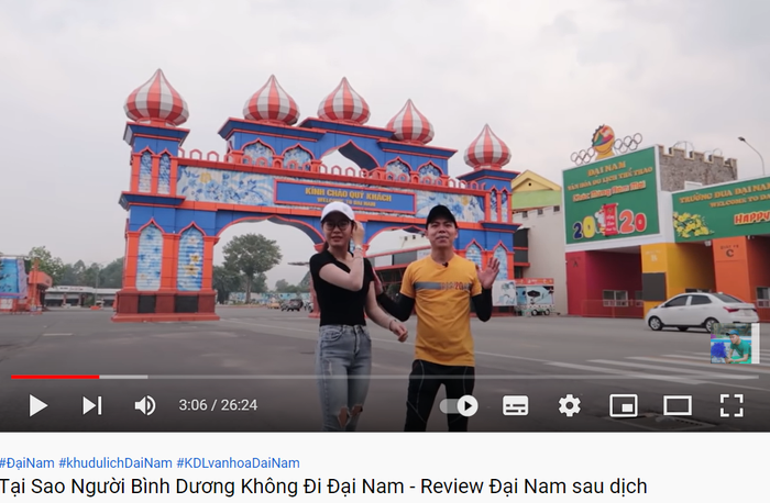 Vlog 'Tại sao người Bình Dương đi Đại Nam' đang khiến cộng đồng mạng xôn xao. 